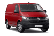 Van Hire Lancashire - Red VW Transporter Automatic - Van hire Lancashire