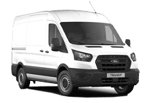 Van Hire Lancashire - White Ford Transit Medium Wheel Base - Van hire Lancashire
